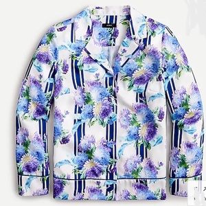 J. Crew top blouse in vintage floral stripe